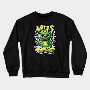 Wacky Wednesday Funny Crazy Silly Graphic Crewneck Sweatshirt